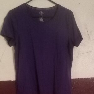 St. John's Bay Purple Short Sleeve Tee